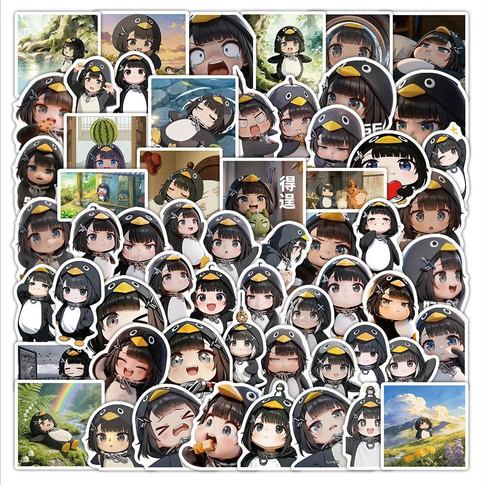 10/68 Game Arknights: Endfield Gugu GaGa Anime Stickers Cute Administrator Little Penguin Cartoon Decorative Decals Fans Gifts