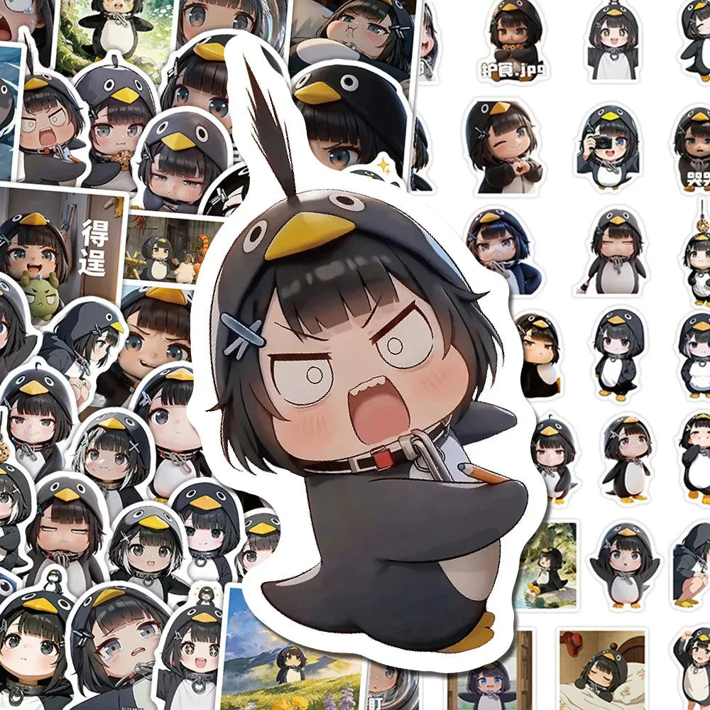 10/68 Game Arknights: Endfield Gugu GaGa Anime Stickers Cute Administrator Little Penguin Cartoon Decorative Decals Fans Gifts