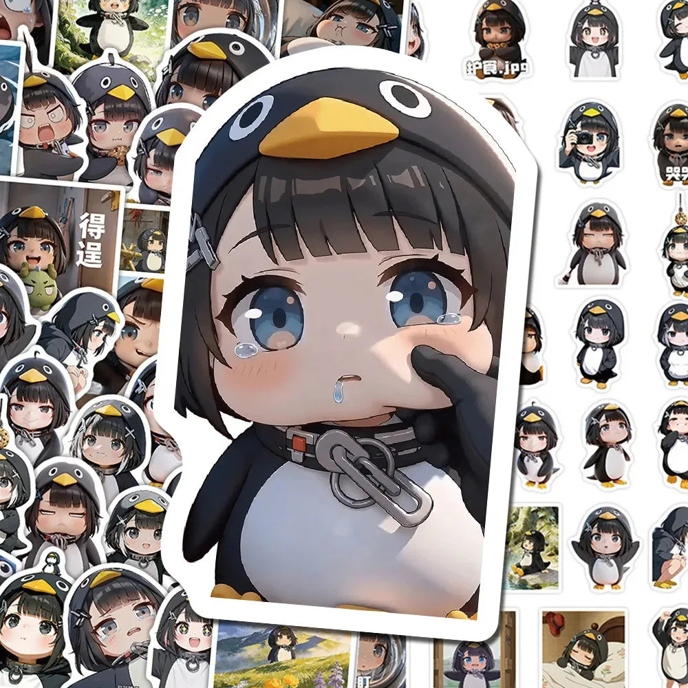 10/68 Game Arknights: Endfield Gugu GaGa Anime Stickers Cute Administrator Little Penguin Cartoon Decorative Decals Fans Gifts