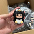 5cm Cartoon Gugu Gaga Penguin Figurine Q Version Flocked Doll Cute Anime Desktop Computer Case Decoration Toys Surprise Gifts
