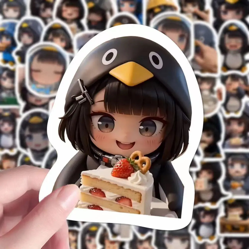 102pcs Gugugaga Little Penguin Administrator Anime Stickers Cute Hand Account Suitcase Laptop Decals Kids Anime Toy Gifts
