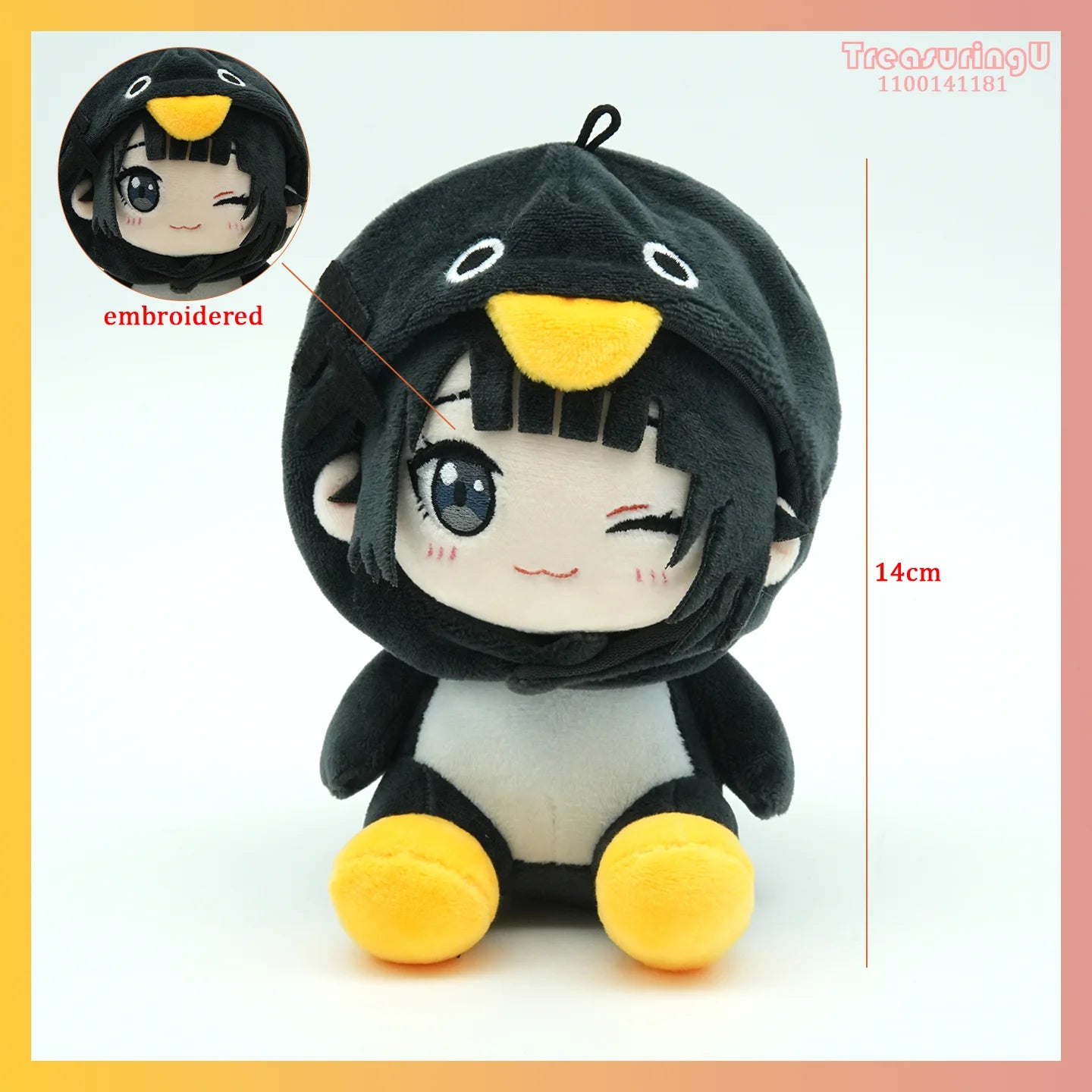TreasuringU Gugu Gaga Plush Toy Cute Penguin Gugugaga Stuffed Doll Cartoon Meme Animal Plushie Bag Decor Birthday Gift