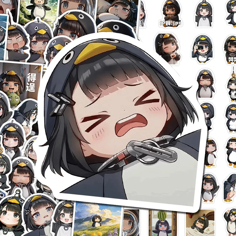 10/68 Game Arknights: Endfield Gugu GaGa Anime Stickers Cute Administrator Little Penguin Cartoon Decorative Decals Fans Gifts