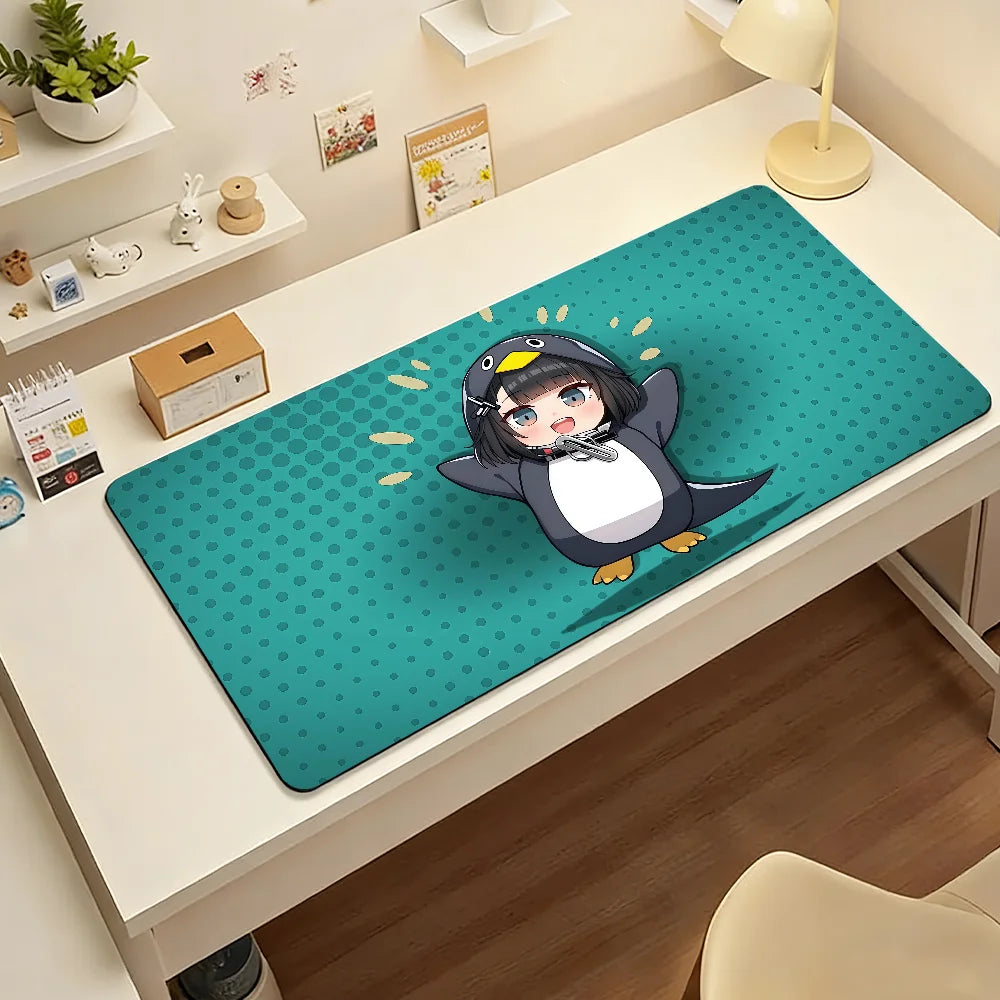 Cute GuGuGaGa Penguin Mouse Pad Non-slip Rubber Gaming Mousemat Desk Mat for Laptop
